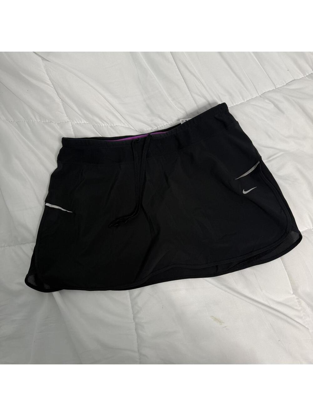 nike black tennis skirt medium